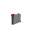 Grau-Rot - Lifestyle - Eastern Counties Leather - "Tia"  Gesteppt Brieftasche für Damen