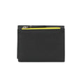 Schwarz-Neon-Gelb - Front - Eastern Counties Leather - "Isobel" Kontrast Brieftasche für Damen
