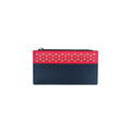 Marineblau-Pink - Front - Eastern Counties Leather - "Karlie" Kontrast Brieftasche für Damen