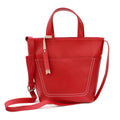 Rot - Front - Eastern Counties Leather - Handtasche "Nadia", Leder