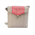 Elfenbein-Rosenrot - Front - Eastern Counties Leather - Damen Handtasche "Janie", Leder