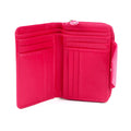 Pink - Side - Eastern Counties Leather - "Lois" Brieftasche Unifarben