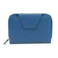 Saphir-Blau - Front - Eastern Counties Leather - "Lois" Brieftasche Unifarben