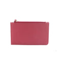 Pink-Rose - Front - Eastern Counties Leather - "Valerie"  Leder Brieftasche Kontrasteinsatz