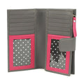 Grau-Pink - Side - Eastern Counties Leather - "Hayley"  Leder Brieftasche