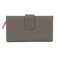 Grau-Pink - Back - Eastern Counties Leather - "Hayley"  Leder Brieftasche