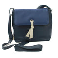 Marineblau-Kobaltblau - Front - Eastern Counties Leather - Damen Handtasche "Zada", Leder