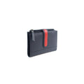 Marineblau-Rot - Side - Eastern Counties Leather -  Leder Brieftasche Kontrast für Damen