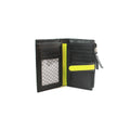 Schwarz-Limone - Side - Eastern Counties Leather -  Leder Brieftasche Kontrast für Damen