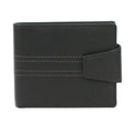 Schwarz-Blaugrün - Lifestyle - Eastern Counties Leather - "Max"  Leder Brieftasche Dreifach gefaltet für Herren-Damen Unisex