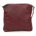 Weinrot - Back - Eastern Counties Leather - Damen Handtasche "Leona", Gerafft, Leder