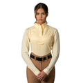 Gelb - Front - Aubrion - Hemd Schlaufe für Krawatte für Damen  Langärmlig