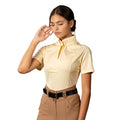 Gelb - Front - Aubrion - Hemd Schlaufe für Krawatte für Damen  kurzärmlig