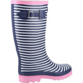 Blau-Weiß-Pink - Back - Cotswold - Damen Gummistiefel "Chilson", Mit Streifen