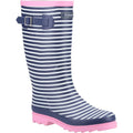 Blau-Weiß-Pink - Front - Cotswold - Damen Gummistiefel "Chilson", Mit Streifen