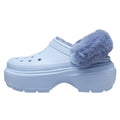 Blauer Calcit - Side - Crocs - Damen Clogs "Stomp", Gepolstert