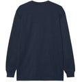 Marineblau - Back - Dickies - "Luray" T-Shirt Tasche für Herren Langärmlig