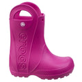 Candy Pink - Side - Crocs Handy The Rain Kinder Gummistiefel