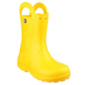 Gelb - Front - Crocs Handy The Rain Kinder Gummistiefel