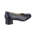 Marineblau - Side - Amblers Walford Damen Leder Pumps - Damen Schuhe