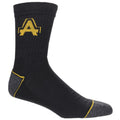Schwarz-Grau - Front - Amblers Herren Kontrast Workwear Socken (3er Packung)