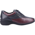 Marineblau-Bordeaux-Rot - Back - Cotswold - Damen Oxford-Schuhe "Salford 2", Leder