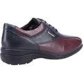 Marineblau-Bordeaux-Rot - Side - Cotswold - Damen Oxford-Schuhe "Salford 2", Leder