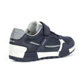 Marineblau-Grau - Side - Geox - Kinder Sneaker "Alfier", Wildleder