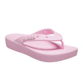 Flamingo-Rosa - Back - Crocs - Damen Flipflops "Classic Platform"