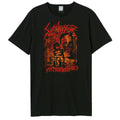 Schwarz - Front - Amplified - "Psychopathy Red" T-Shirt für Herren-Damen Unisex