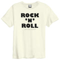 Weiß - Front - Amplified - "Rock N Roll" T-Shirt für Herren-Damen Unisex