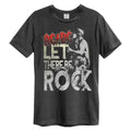 Holzkohle - Front - Amplified - "Let There Be Rock" T-Shirt für Herren-Damen Unisex