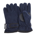 Marineblau - Front - FLOSO Fleece-Handschuhe für Kinder 3M Thinsulate (40g)