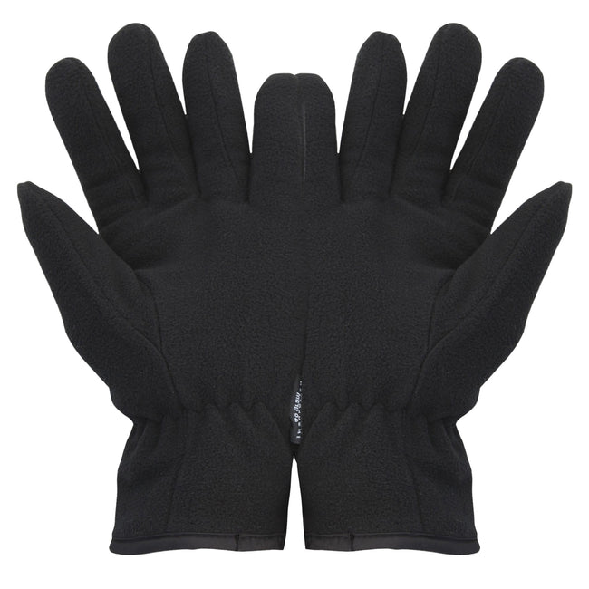 Schwarz - Back - FLOSO Herren Thinsulate Winter-Handschuhe - Ski-Handschuhe - Thermo-Handschuhe - Fleece-Handschuhe