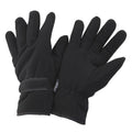 Schwarz - Front - FLOSO Herren Thinsulate Winter-Handschuhe - Ski-Handschuhe - Thermo-Handschuhe - Fleece-Handschuhe
