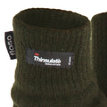 Olive - Back - Floso Herren Thermo Strick-Handschuhe Thinsulate