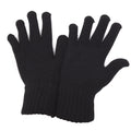 Schwarz - Front - Damen Thermo-Handschuhe
