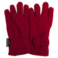 Rot - Front - FLOSO Mädchen Thinsulate Fleece Thermo-Handschuhe