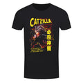 Schwarz - Front - Horror Cats - "Catzilla" T-Shirt für Herren