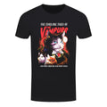 Schwarz - Front - Horror Cats - "The Vampurr" T-Shirt für Herren