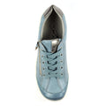 Mittelblau - Side - Lunar - Damen Sneaker "Tori"