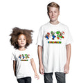 Weiß - Side - Super Mario - T-Shirt für Kinder