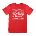 Rot - Front - Toy Story - "Pizza Planet" T-Shirt für Herren-Damen Unisex