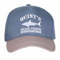 Blau - Front - Jaws - "Quints Shark Fishing" Baseball-Mütze