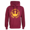 Rot - Front - Star Wars - "May The Force Be With You" Kapuzenpullover für Herren-Damen Unisex