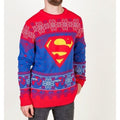 Rot-Blau - Back - Superman - "Truth" Pullover für Herren-Damen Unisex - weihnachtliches Design