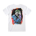 Weiß - Back - The Joker - "Batman Card" T-Shirt für Herren-Damen Unisex - 100. Geburtstag