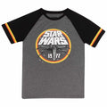 Grau-Schwarz - Front - Star Wars - "1977" T-Shirt für Herren-Damen Unisex