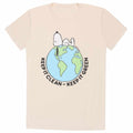 Natürlich - Front - Peanuts - "Keep It Clean" T-Shirt für Herren-Damen Unisex