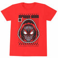 Rot - Front - Spider-Man - "Miles Morales" T-Shirt für Herren-Damen Unisex